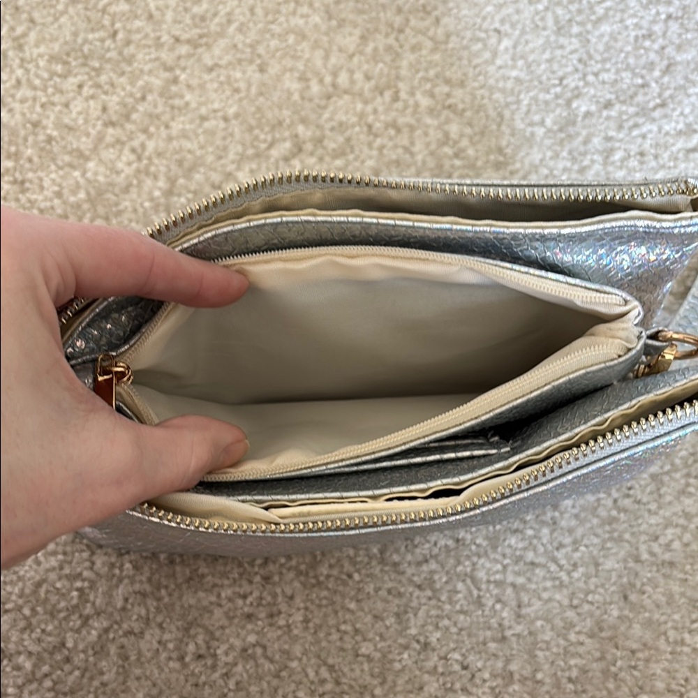 Silver Wristlet Clutch - Picture 6 of 6